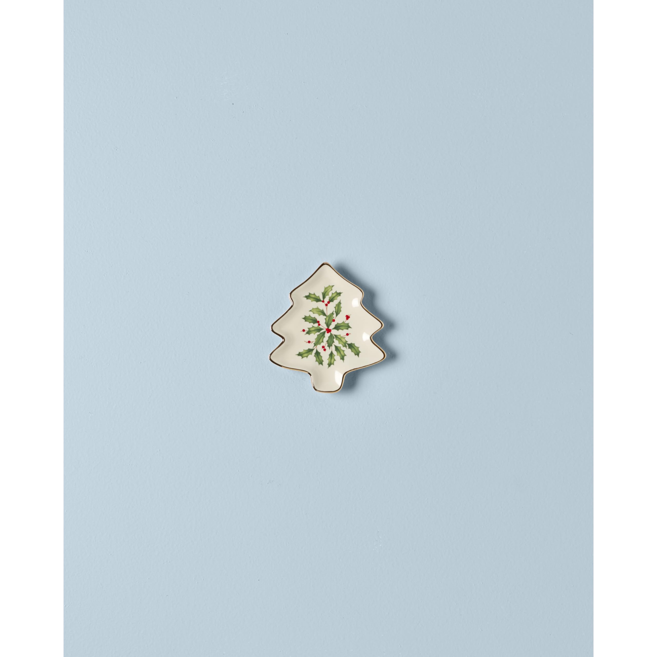 Lenox 879592 Holiday Tree Shaped Party Plate - 12 Pack Christmas Dinner Plates for Festive Gatherings, Holiday Entertaining & Christmas Decorations