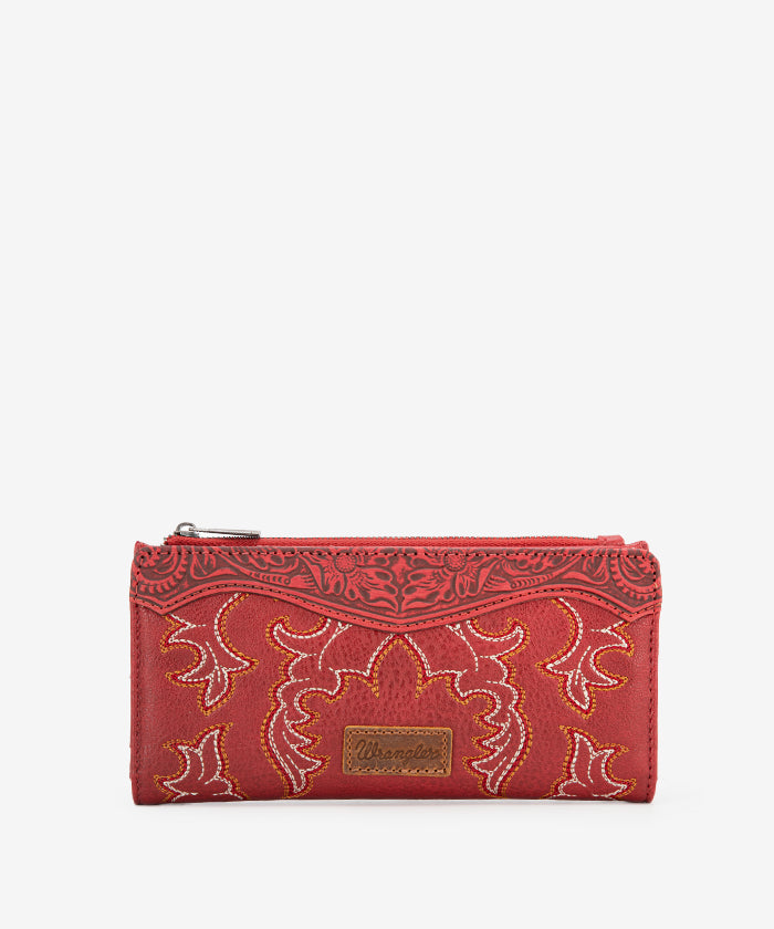 Wrangler Embroidered Western Boot Scroll Tote Bag Set - Perfect for Cowgirl Fashion, Rodeo Events & Country Outfits