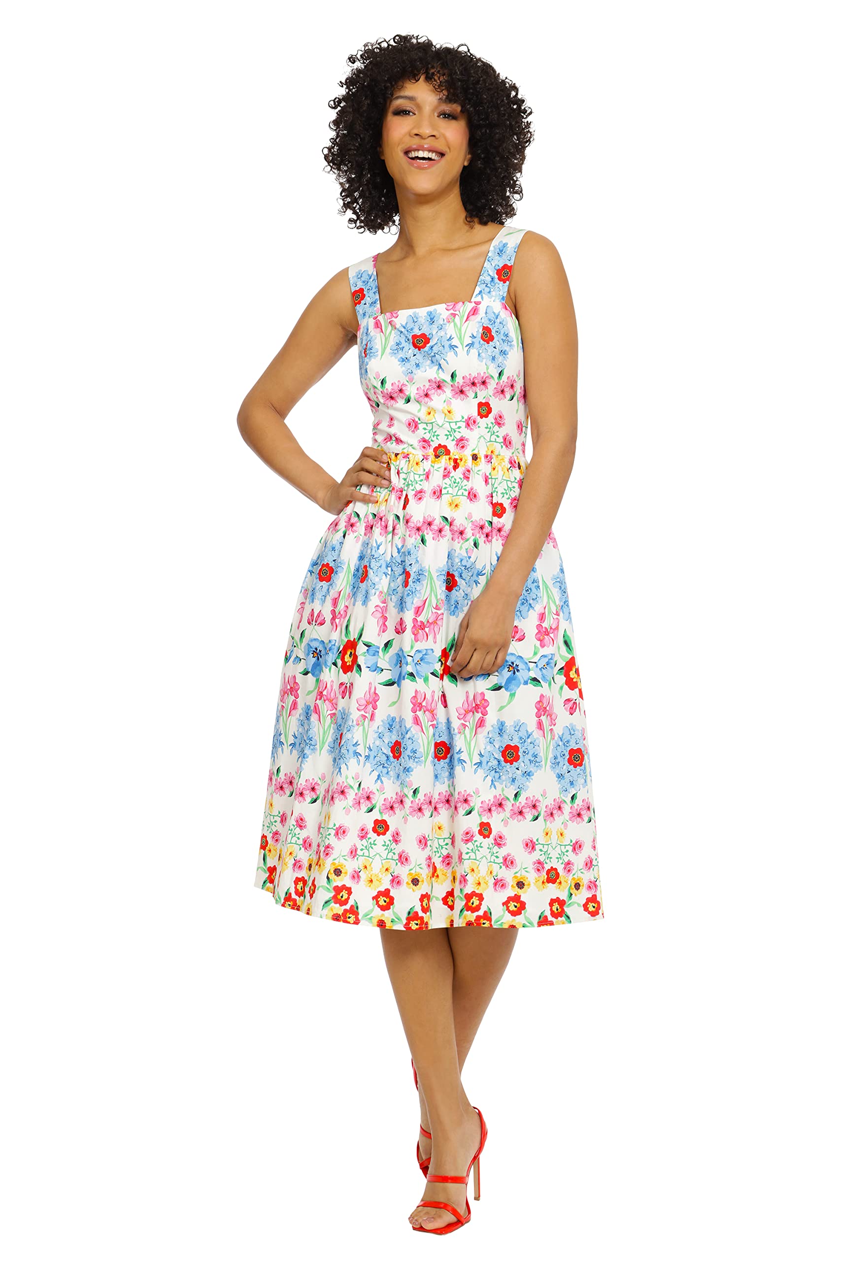 Maggy London Sleeveless Strap Dress for Women - Perfect for Weddings & Parties