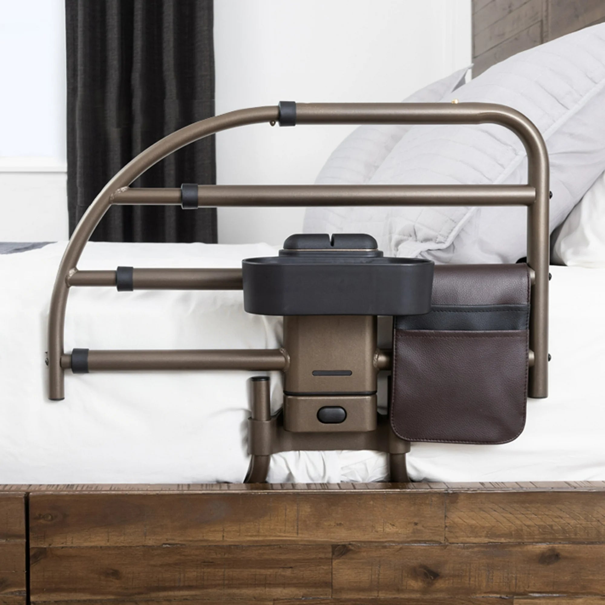 Signature Life Freedom Extendable Bed Rail - Adjustable Safety Guardrail for Adults & Seniors | Home Healthcare & Fall Prevention | Perfect for Hospital Beds, Home Care & Elderly Safety