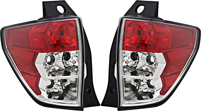 Subaru Forester Tail Lights Lamps Set - Compatible with 2009-2013 Models - Driver & Passenger Side Replacement - Enhance Visibility & Safety for Night Driving & Bad Weather