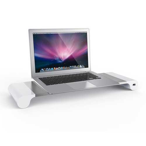 Aluminum Alloy 4-Port USB Charging Stand for MacBook, Laptop & Desktop - Fast Charging Station with Stable Base for Home & Office Workspace
