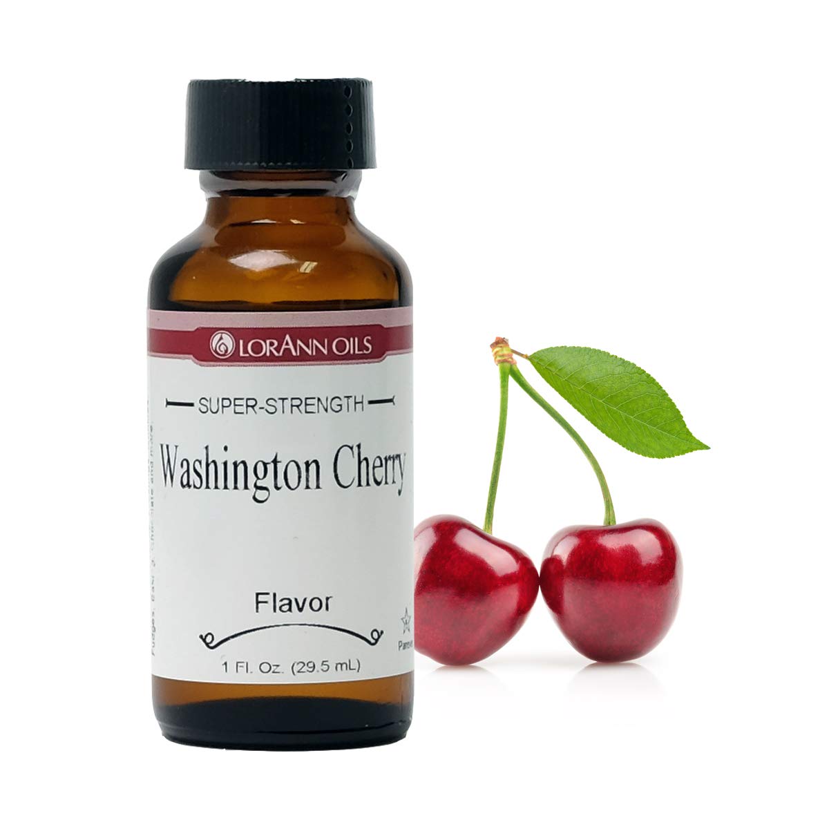 LorAnn Oil-Soluble Chocolate Flavoring - Washington Cherry Oil (1 oz Bottle) | Perfect for Baking, Candy Making & DIY Chocolate Treats