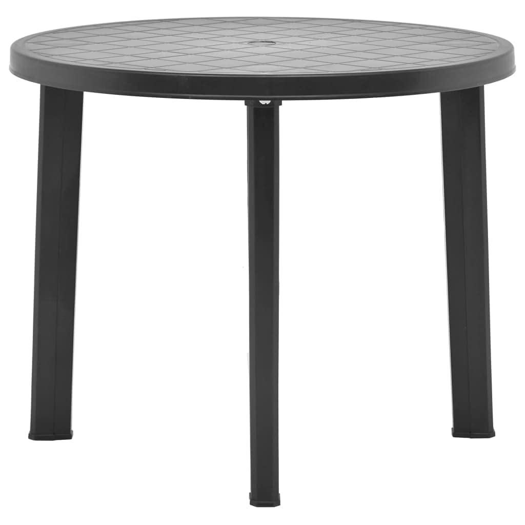 Vintage Outdoor Bistro Table - Small Plastic Garden Side Table for Patio, Balcony & Poolside | Perfect for Al Fresco Dining, Coffee Breaks & Outdoor Relaxation