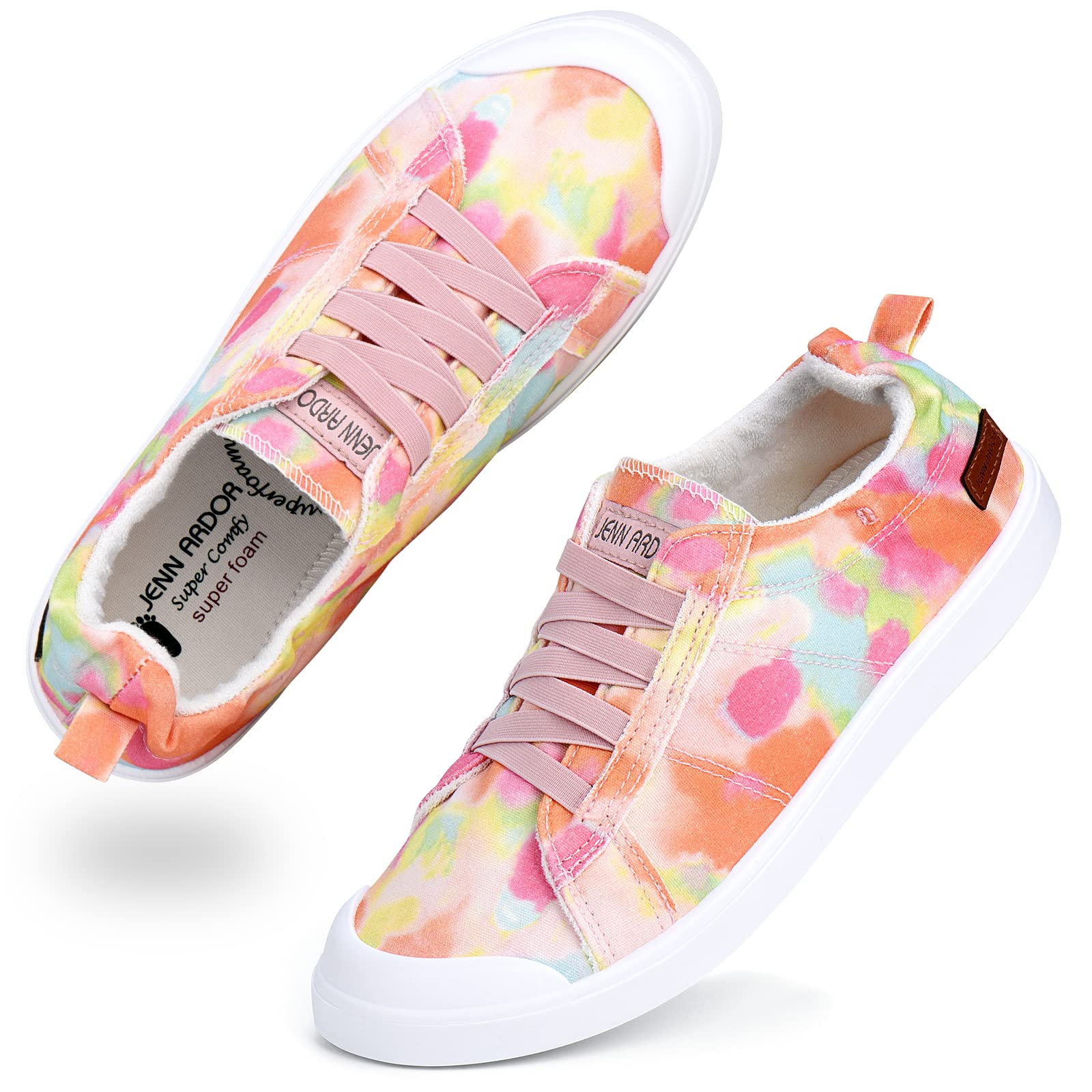 **JENN ARDOR Women's Slip-On Canvas Loafers - Comfortable Round Toe Sneakers for Casual Walking & Everyday Wear | Breathable & Lightweight Flats for Work, Travel & Outfits**