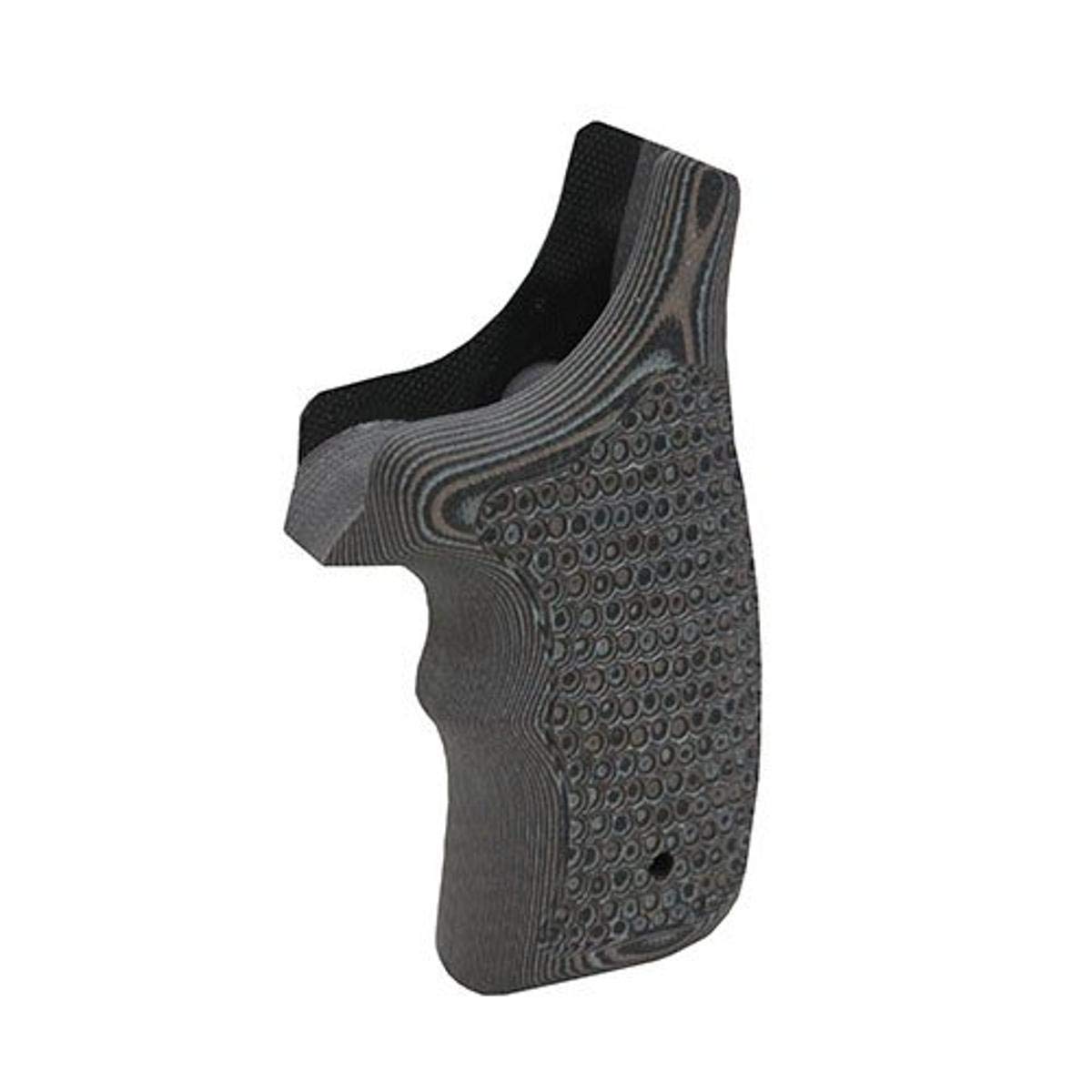 Hogue S&W Bantam Finger Groove Piranha G10 G-Mascus Round Butt Grip - Premium Handgun Grip for Smith & Wesson Revolvers - Perfect for Shooting Range, Hunting & Concealed Carry