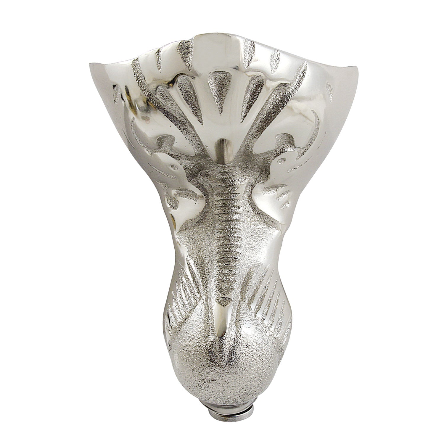 Aqua Eden VCTSW6 4-Piece Eagle Claw Cast Iron Bathtub Feet Set in Polished Nickel - Durable Tub Legs for Vintage & Modern Bathroom Decor