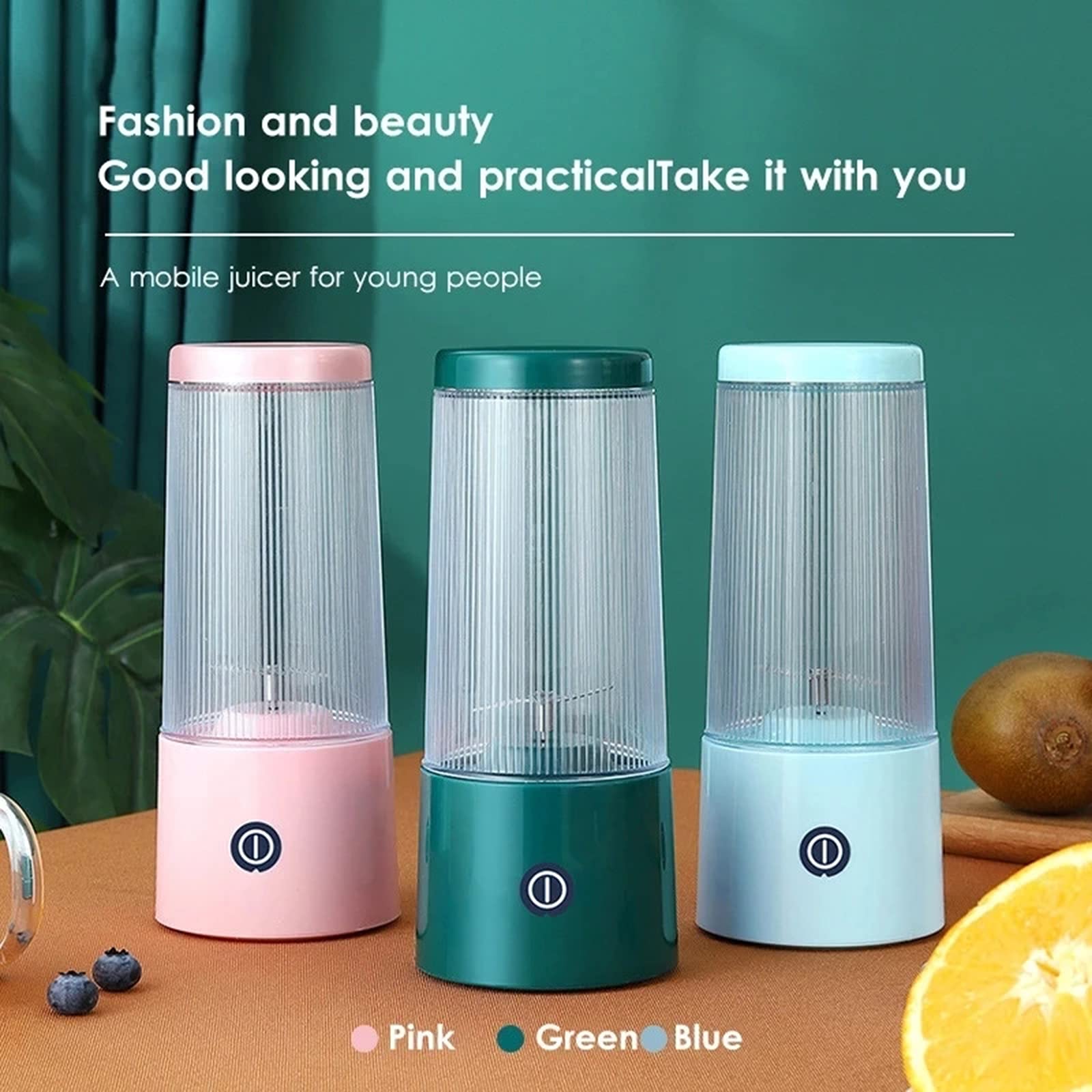 350ML Portable Electric Blender - Rechargeable Handheld Smoothie Maker, Mini Food Processor for Juicing, Blending & Mixing | Perfect for Smoothies, Baby Food & Protein Shakes at Home, Gym or Travel