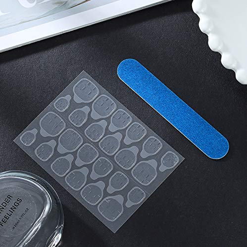 Gradient Blue Press on Nails - Extra Long Coffin Matte Fake Nails 24Pcs | Full Cover Acrylic Nails for Women & Girls | Perfect for Parties, Weddings & Special Occasions