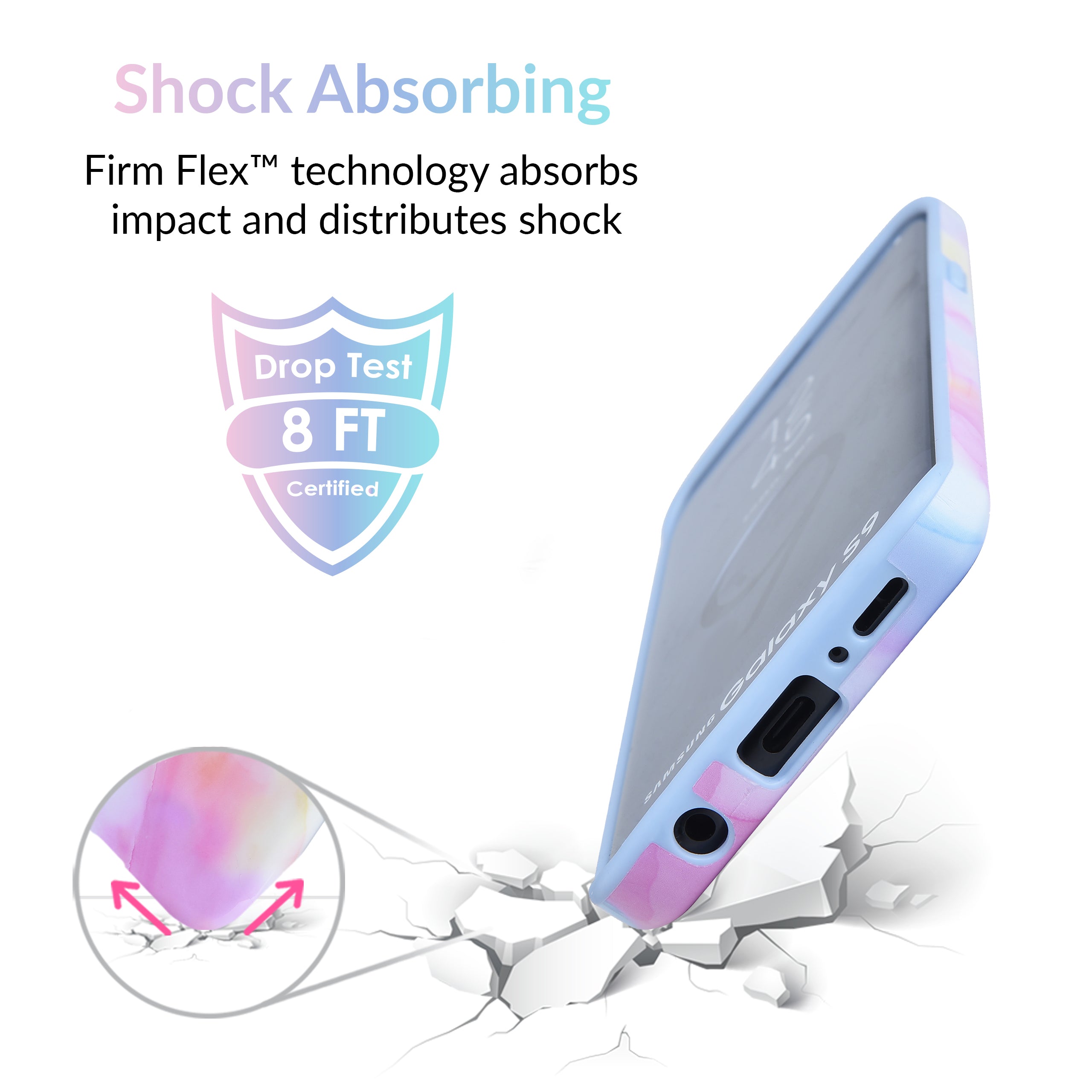 Pastel Tie Dye Samsung Galaxy Phone Case - Trendy Protective Cover for Galaxy S21/S20/S10/Note 20 - Perfect for Summer, Festivals & Everyday Use