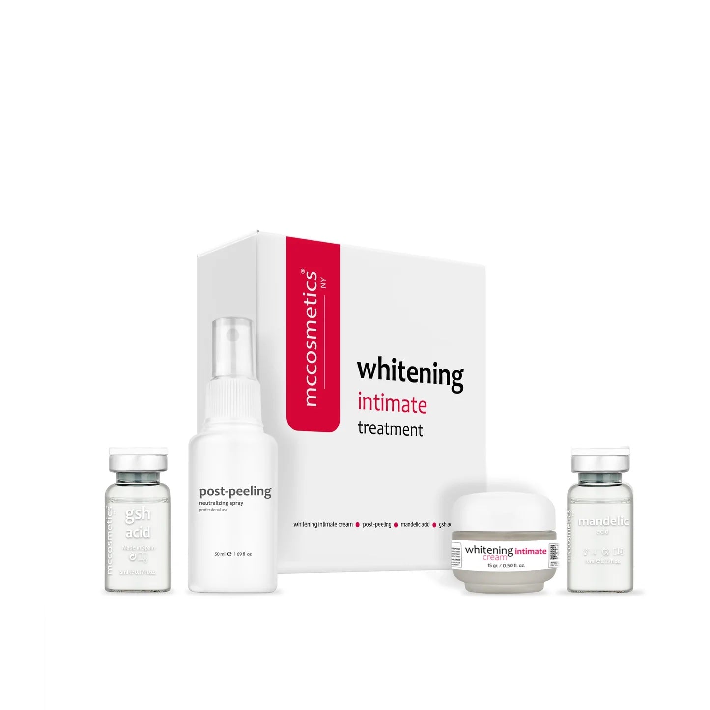 MCCOSMETICS NY Whitening Intimate Treatment - Professional Skincare for Sensitive Areas | Gentle Lightening & Brightening Solution for Private Parts | Perfect for Daily Hygiene & Confidence Boost