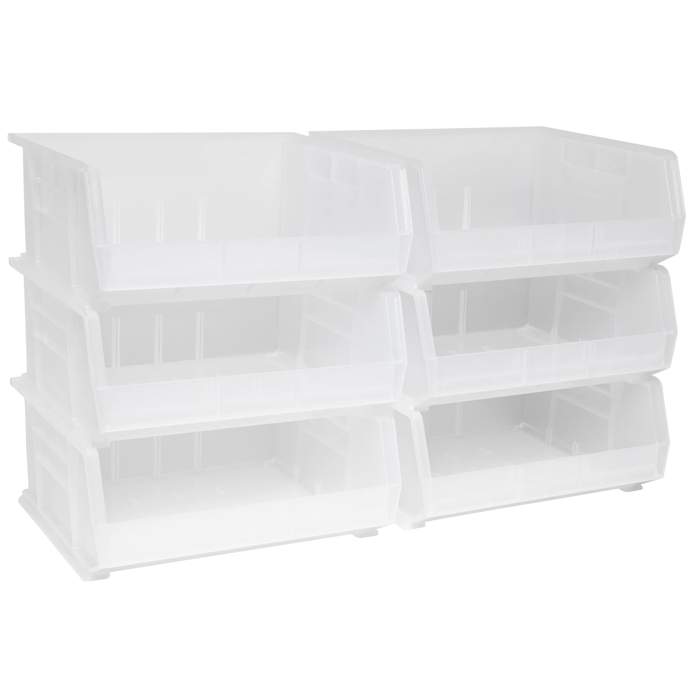 Akro-Mils 30250 AkroBins Clear Plastic Storage Bins - 15