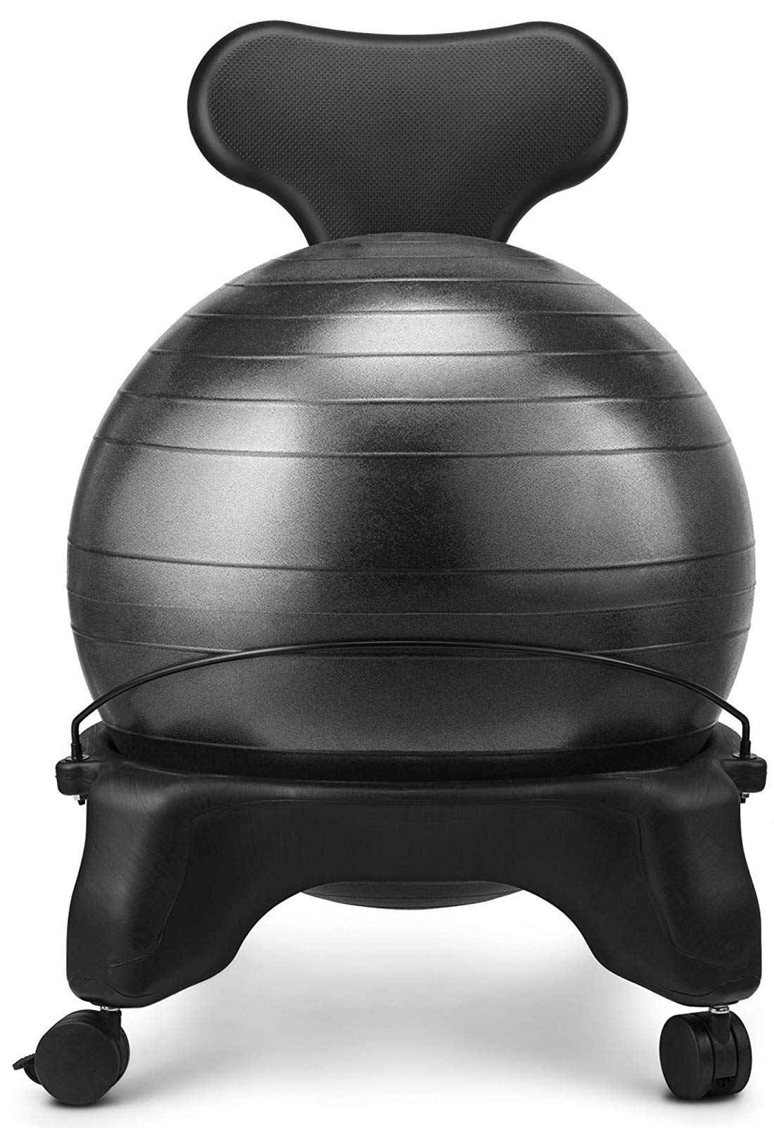 RSTJ-Sjap Balance Ball Chair - Ergonomic Yoga Ball Chair for Home & Office, Includes Air Pump - Perfect for Active Sitting, Core Workouts, and Posture Improvement