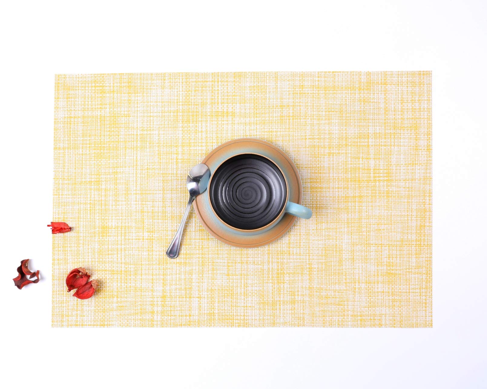 Premium Heat-Resistant PVC Placemats Set of 4 - Washable & Durable Dining Table Mats for Kitchen, Restaurant & Home Decor | Perfect for Everyday Meals, Dinner Parties & Holiday Gatherings