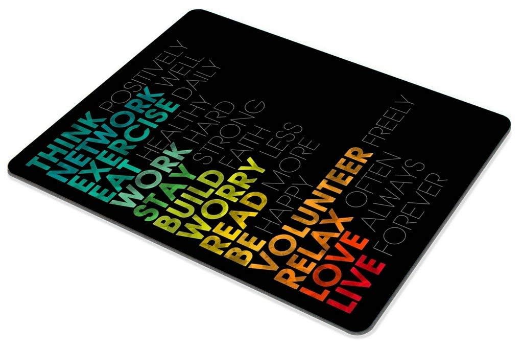Custom Inspirational Quotes Rectangle Mouse Pad - Non-Slip Gaming Mouse Mat for Office & Home Use - Motivational Desk Accessory for Work, Study & PC Gaming