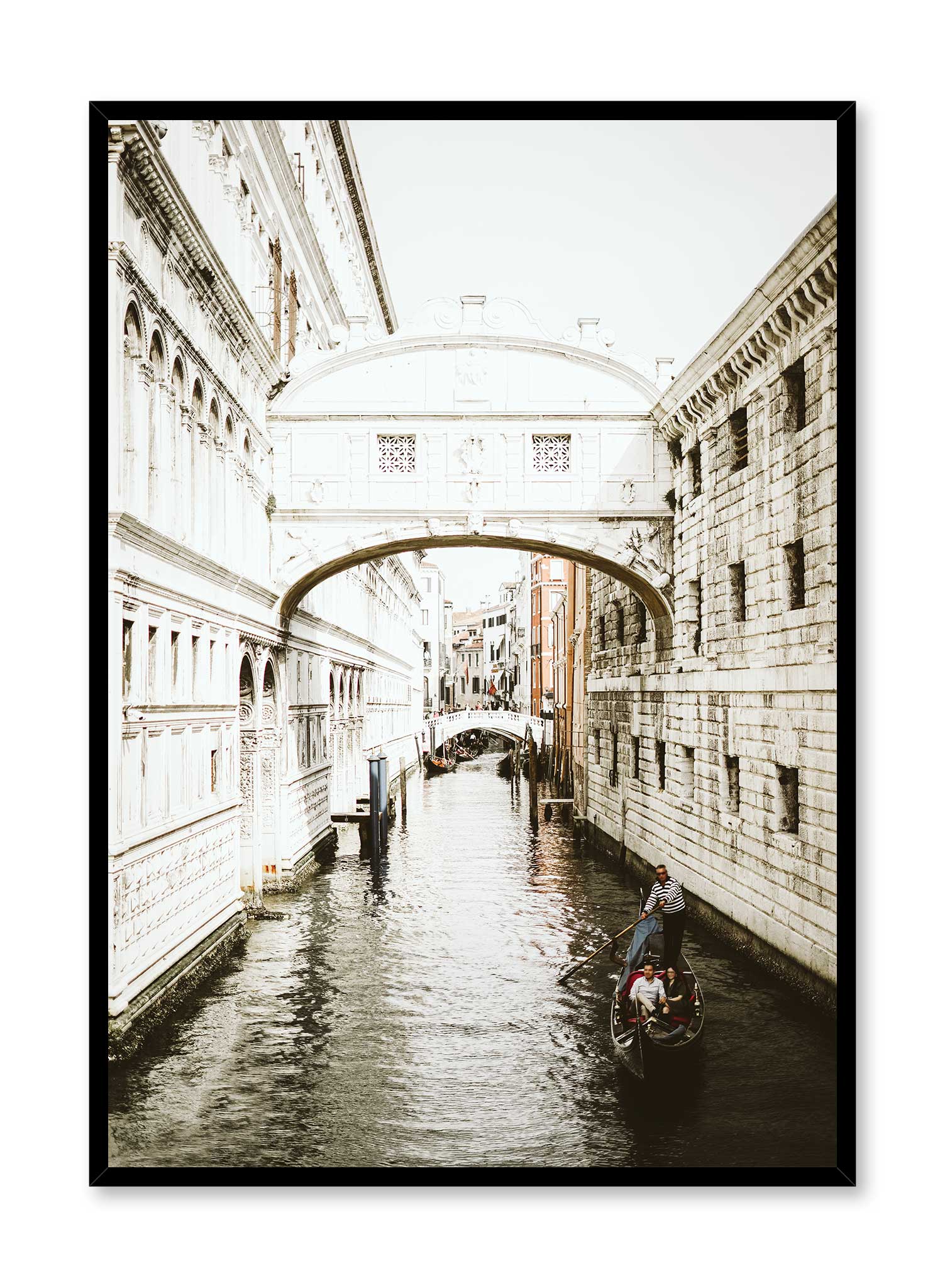 Venice Italy Travel Poster - Vintage Gondola & Canal Wall Art for Home & Office Decor | Perfect for Living Room, Bedroom, or Gift
