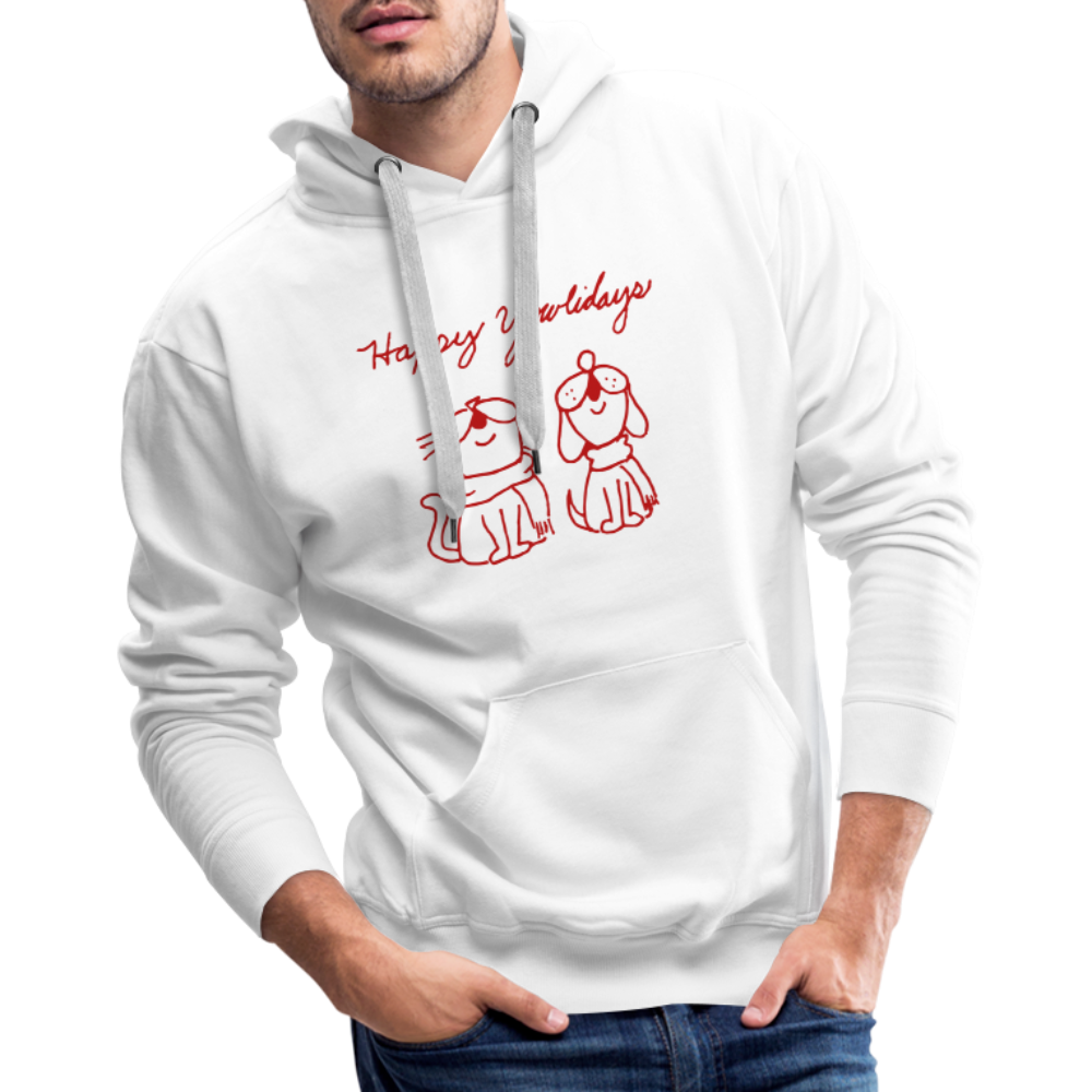 Happy Yowlidays Sparkle Print Premium Hoodie - Cozy Christmas Sweatshirt for Women & Men - Perfect for Holiday Parties & Gifting