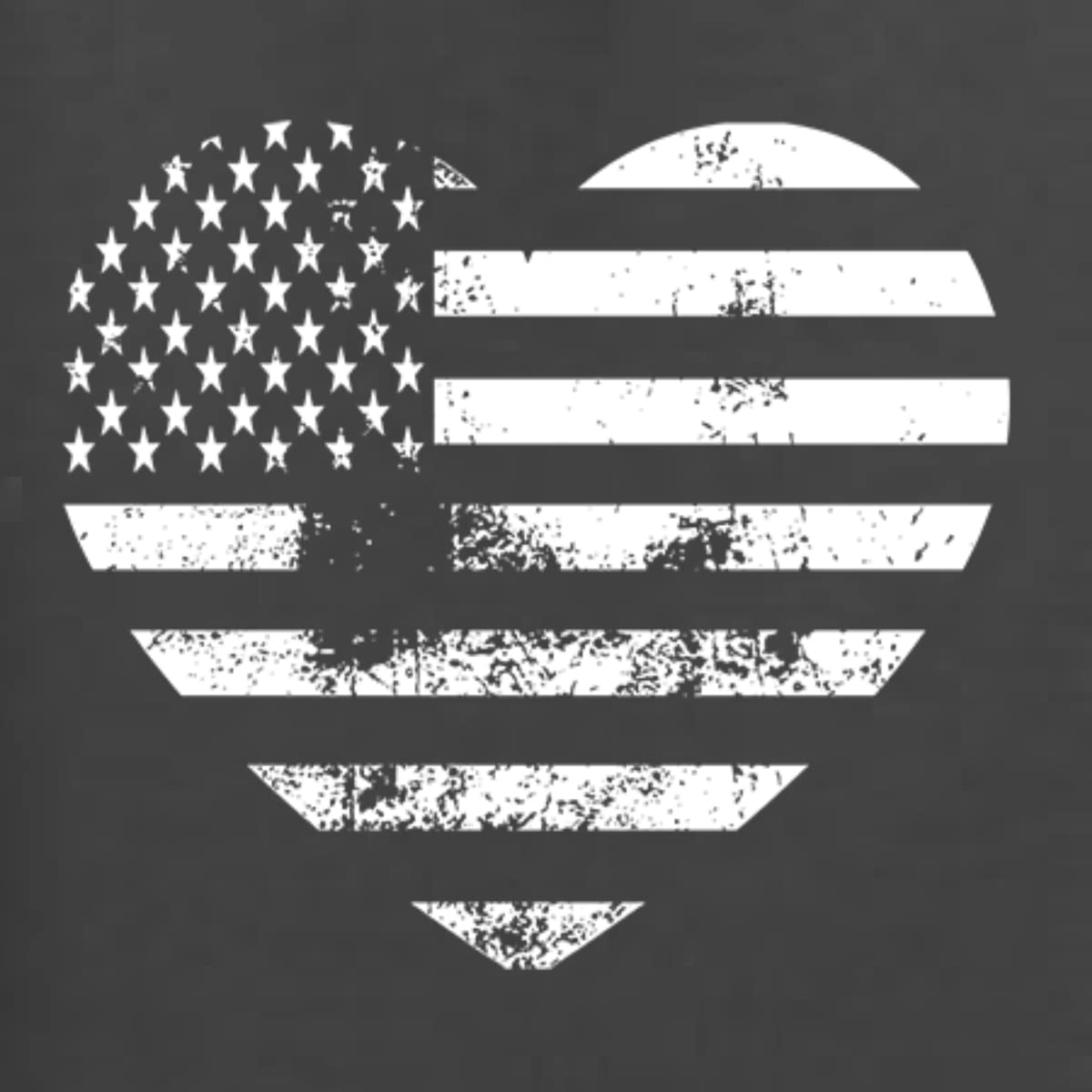 Wild Bobby USA Flag Heart Americana Patriotic Graphic T-Shirt for Men - American Pride Casual Wear for 4th of July, Veterans Day & Patriotic Events