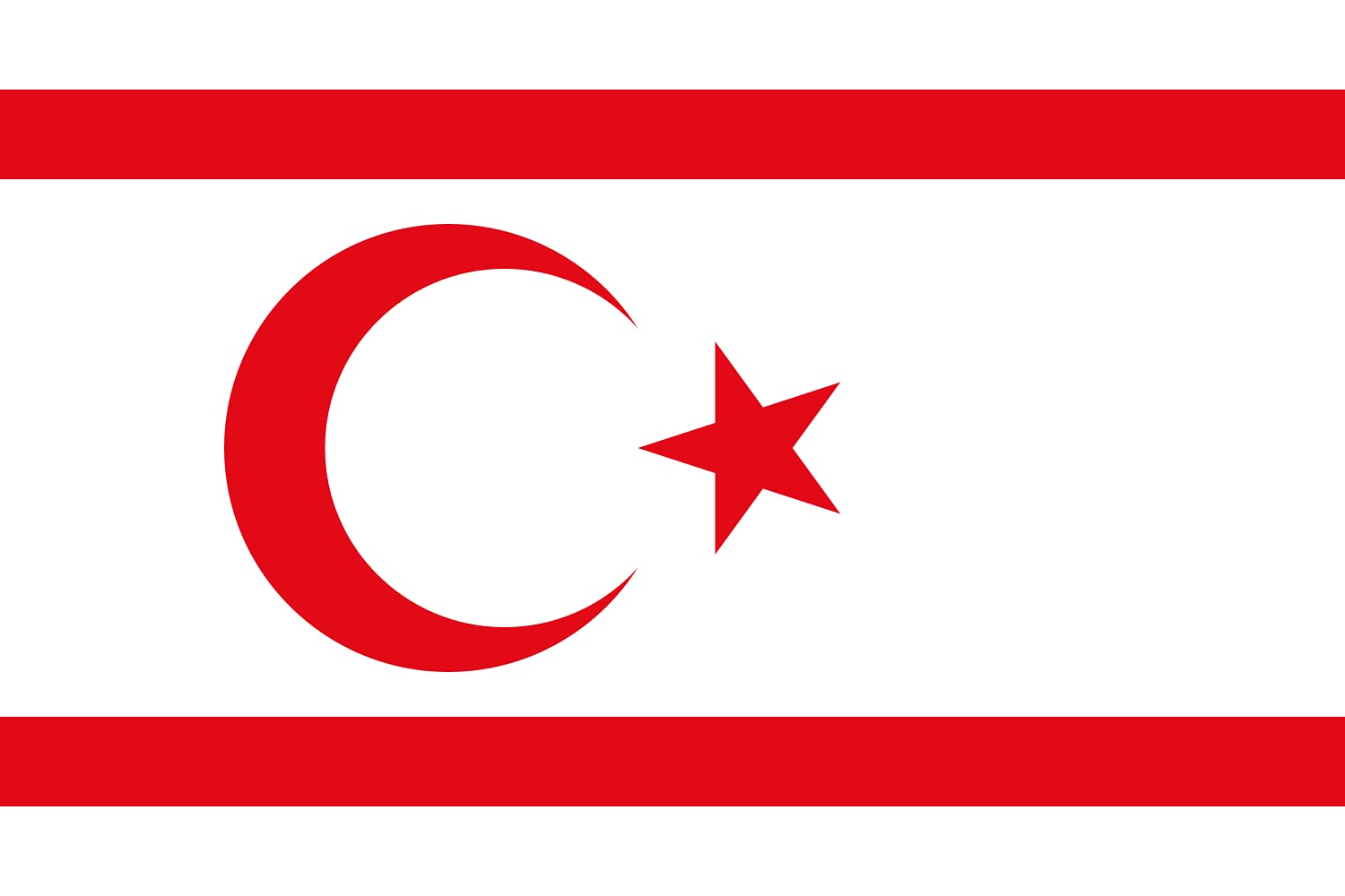 Premium Northern Cyprus Flag - 20x30cm (8x12in) Landscape Car Flag - 0.06m² (0.65sqft) Durable Polyester with Grommets - Perfect for Vehicles, Parades & Patriotic Displays