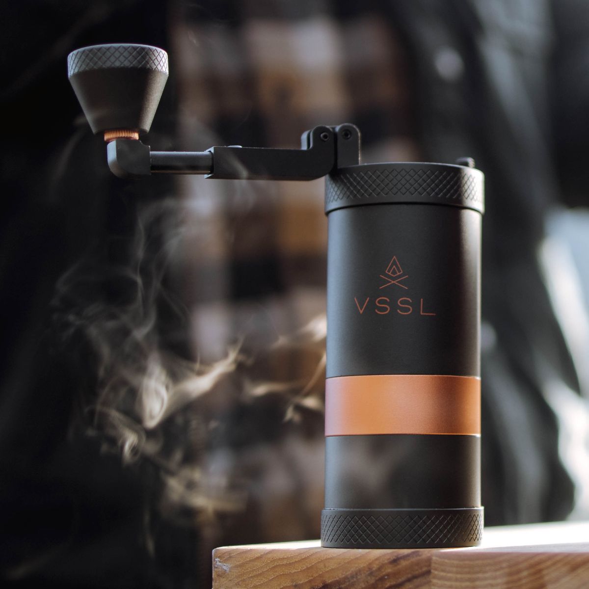 Premium VSSL Java Hand Grinder - Portable Manual Coffee Grinder for Espresso, French Press & Pour Over - Perfect for Camping, Travel & Home Brewing