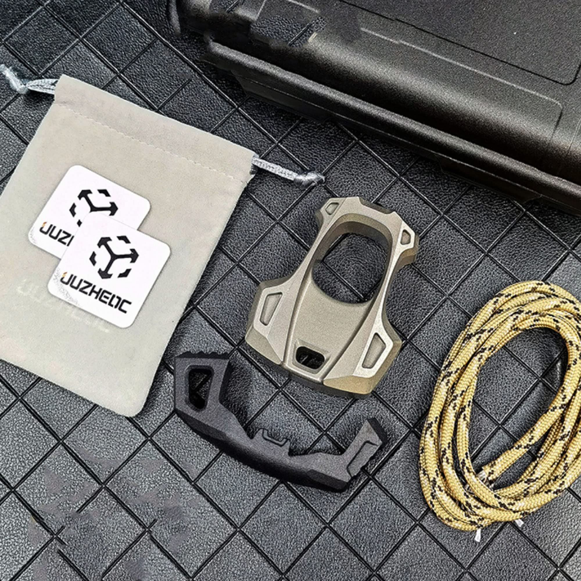 Premium Titanium EDC Pocket Tool - Multi-Function Keychain Tool for Everyday Carry, Outdoor Survival & DIY Projects