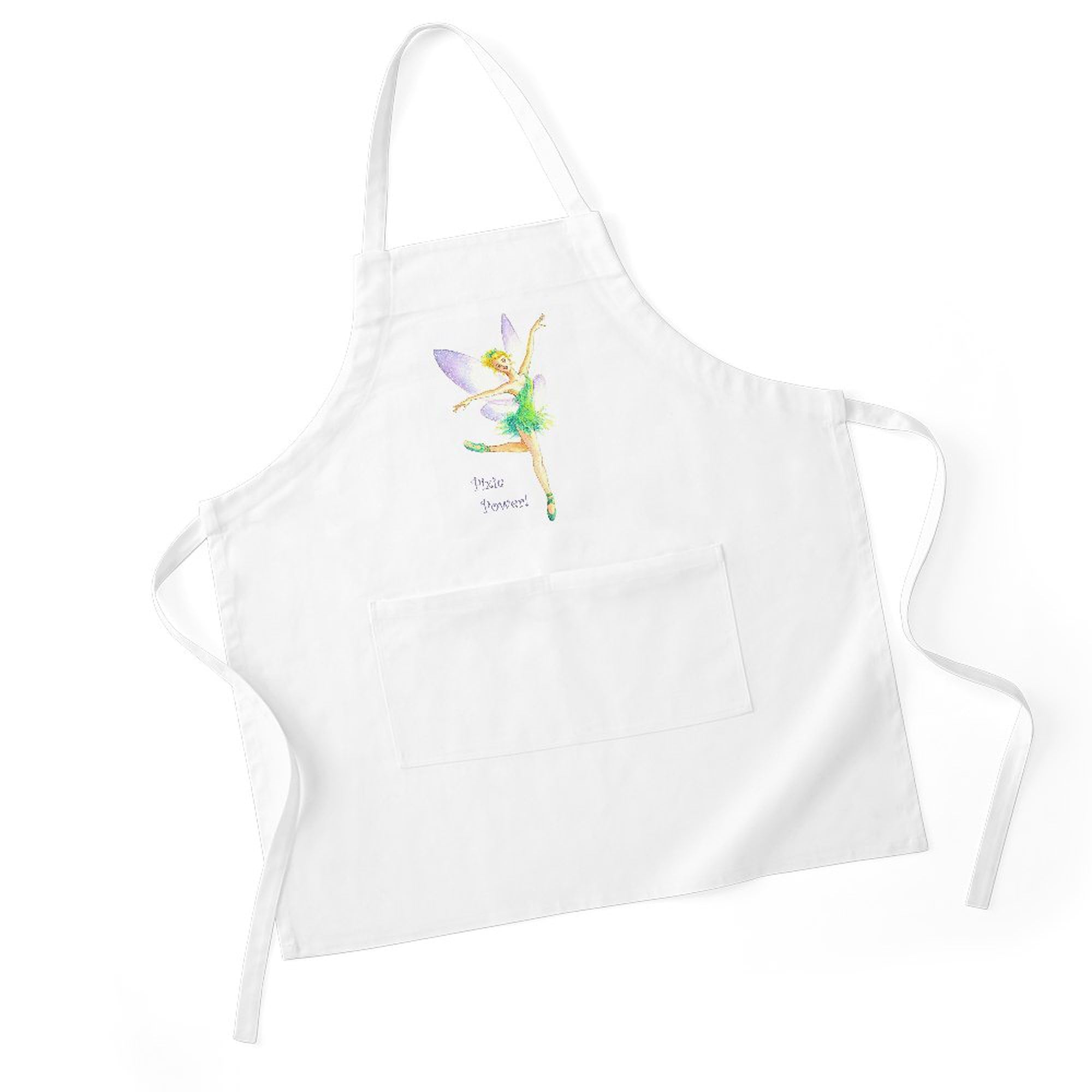 Tinkerbell Ballet Kitchen Apron with Pockets - Adjustable Grilling & Baking Apron for Women, Cooking, BBQ, Hosting Parties & Gift Giving