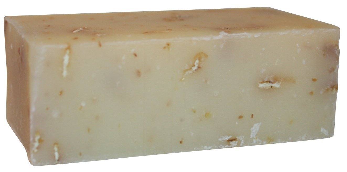 Certified Organic Lavender Oatmeal Exfoliating Bar Soap - 3.75oz Natural Bath & Body Cleanser with Thick Lather, No Sulfates or Parabens - Perfect for Sensitive Skin & Relaxing Aromatherapy Showers