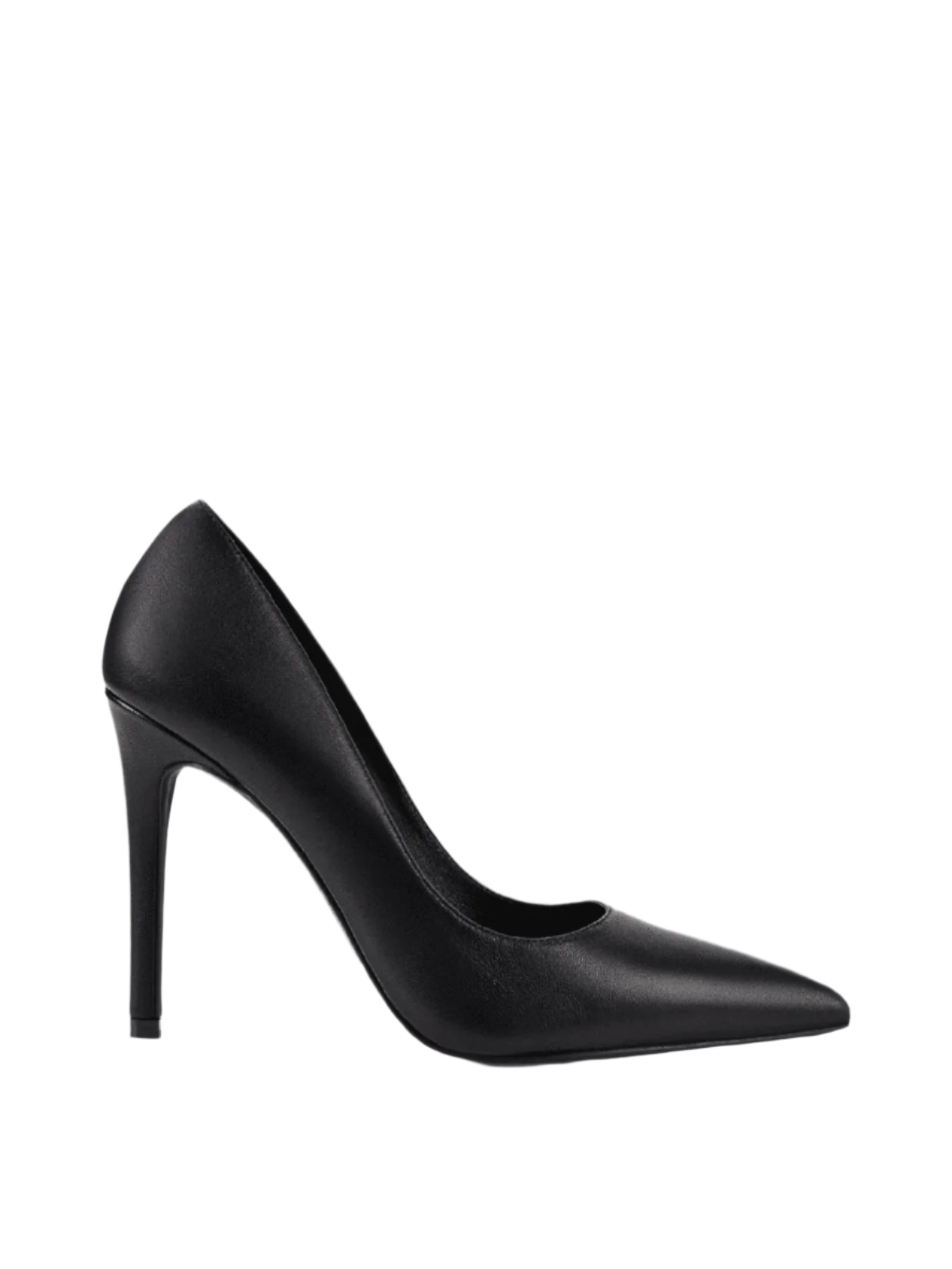 Elegant Black Leather Stiletto Pumps for Women - High Heel Dress Shoes for Party, Wedding & Evening Events