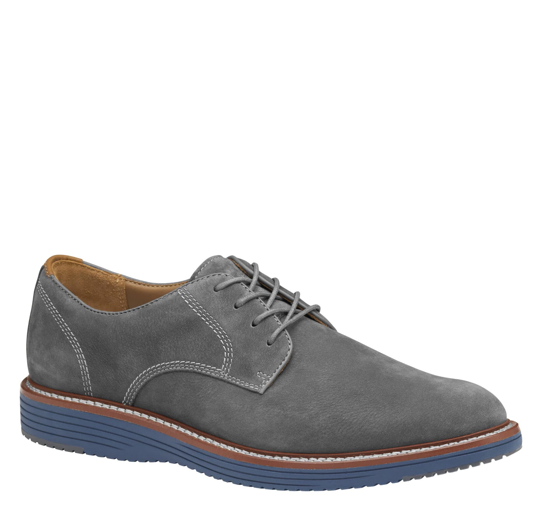 Johnston & Murphy Upton Plain Toe Men's Dress Shoes - Comfortable Business Casual Leather Shoes for Work & Office Wear