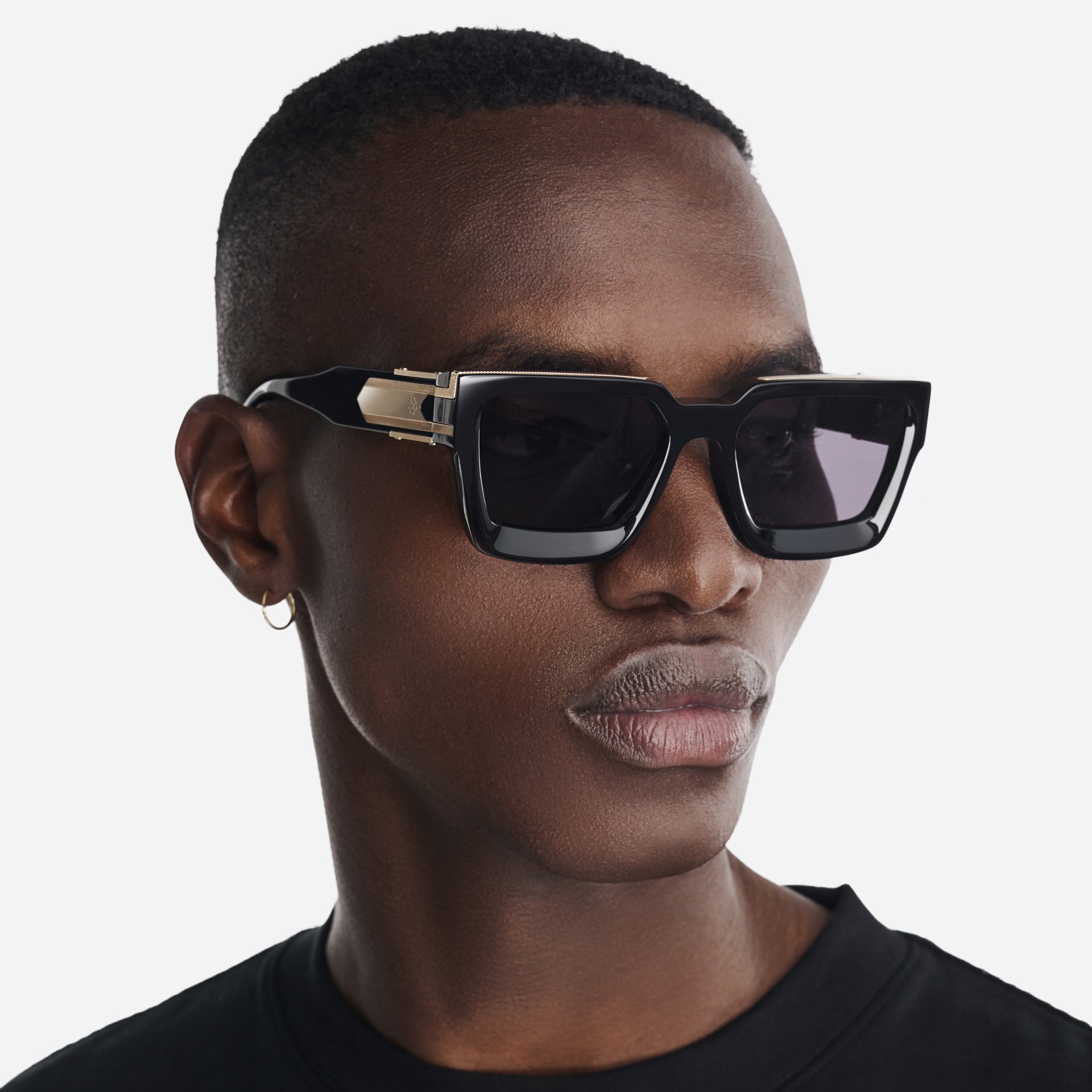 Stylish Gold Baller Sunglasses for Women & Men - UV Protection, Polarized Lenses - Perfect for Driving, Beach & Outdoor Activities