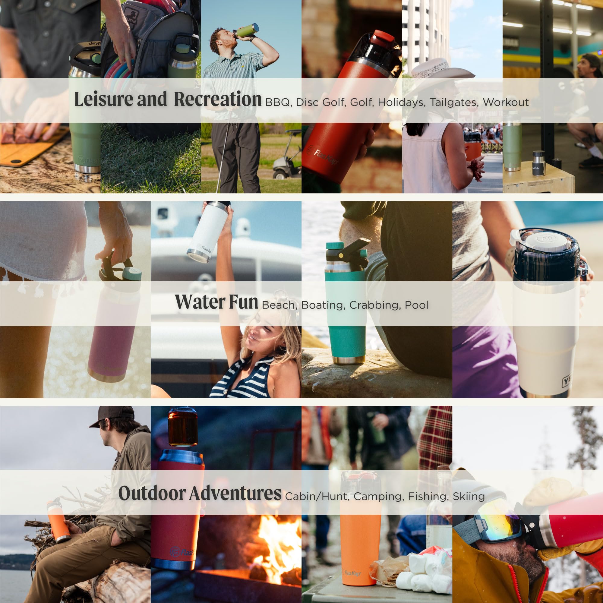 Flaskap FreePour System: 6oz Insulated Tumbler Attachment & 26oz Leak-Proof Cup Holder Friendly Water Bottle - Perfect for Cocktails, Smoothies & On-the-Go Hydration at Gym, Office or Outdoor Adventures