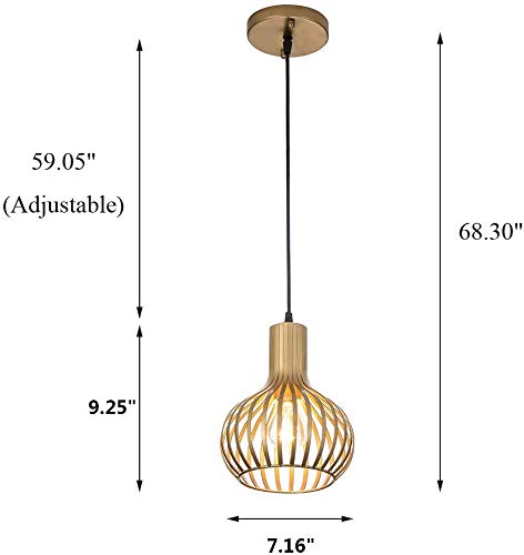 Modern Adjustable Brass Gold Pendant Lights 3-Pack - Kitchen Island Lighting Fixtures for Dining Room, Entryway & Living Room | Perfect for Home Decor, Restaurant Ambience & Office Lighting