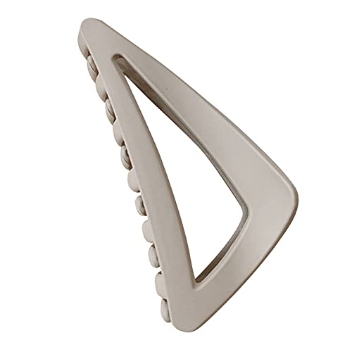 Licogel Matte Triangle Hair Claw Clips Set - Large Decorative Hair Clamps for Thick Curly Hair | Fashionable & Simple Hair Accessories for Women, Perfect for Work, Gym, and Everyday Styling