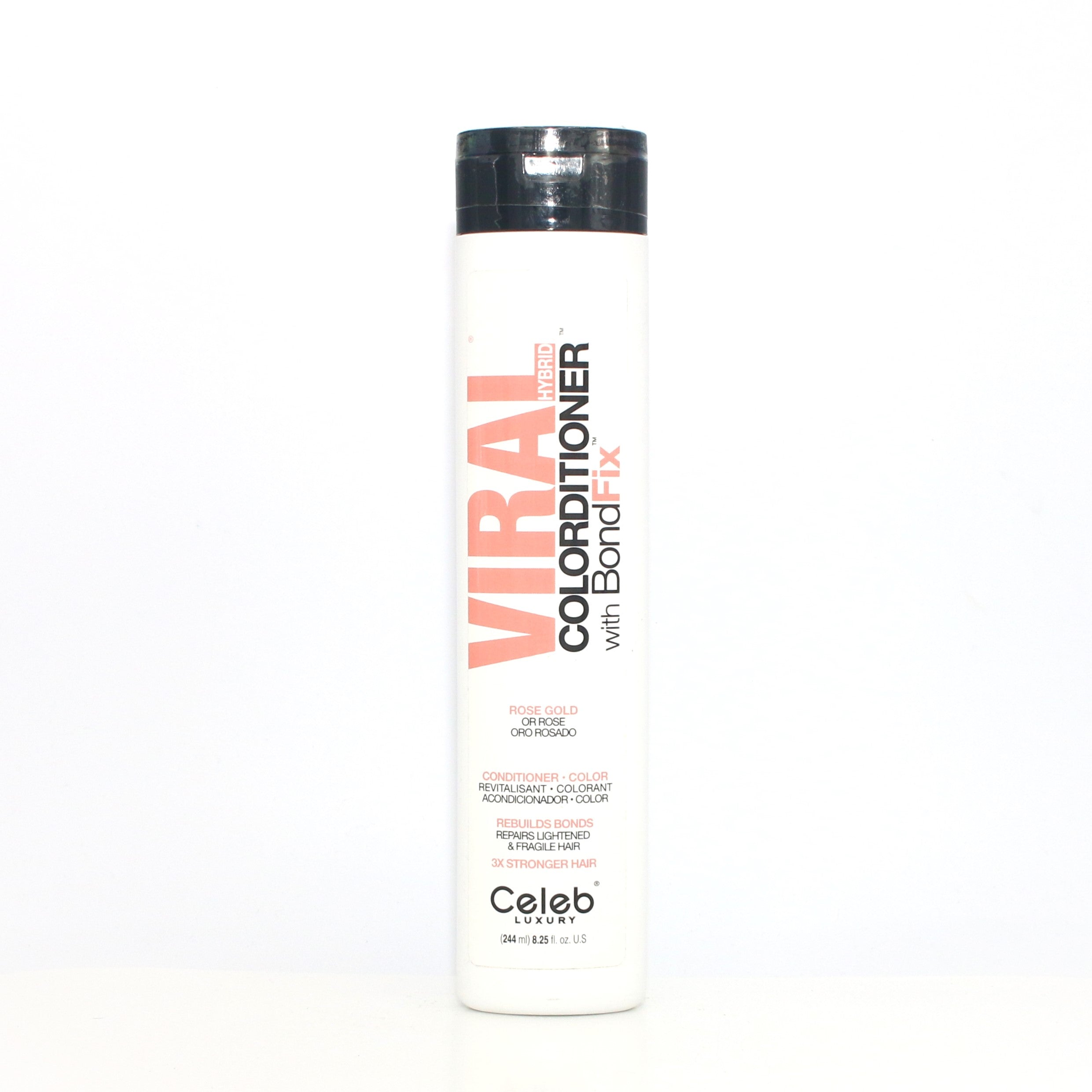 CELEB LUXURY Viral Colorditioner With Bond Fix - Rose Gold Toning Treatment for Blonde & Brunette Hair (8.25 oz) | Color-Depositing Conditioner for Vibrant, Fade-Resistant Color - Perfect for Salon & At-Home Hair Care
