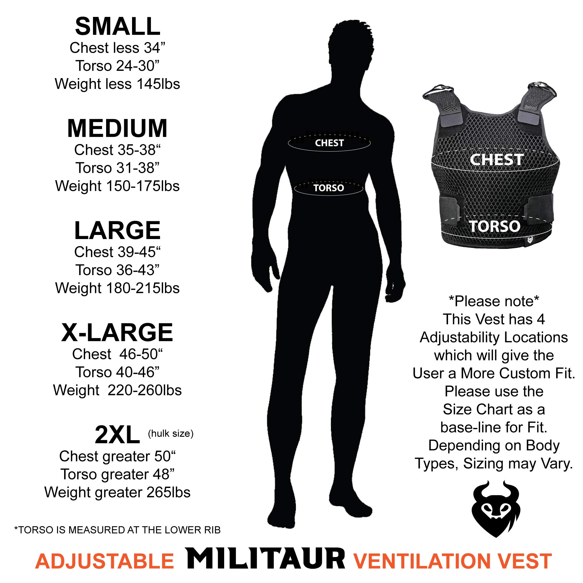 MILITAUR Adjustable Ventilation Tactical Vest - Breathable Mesh Design for Enhanced Airflow Under Body Armor | Ideal for Military, Law Enforcement & Outdoor Activities