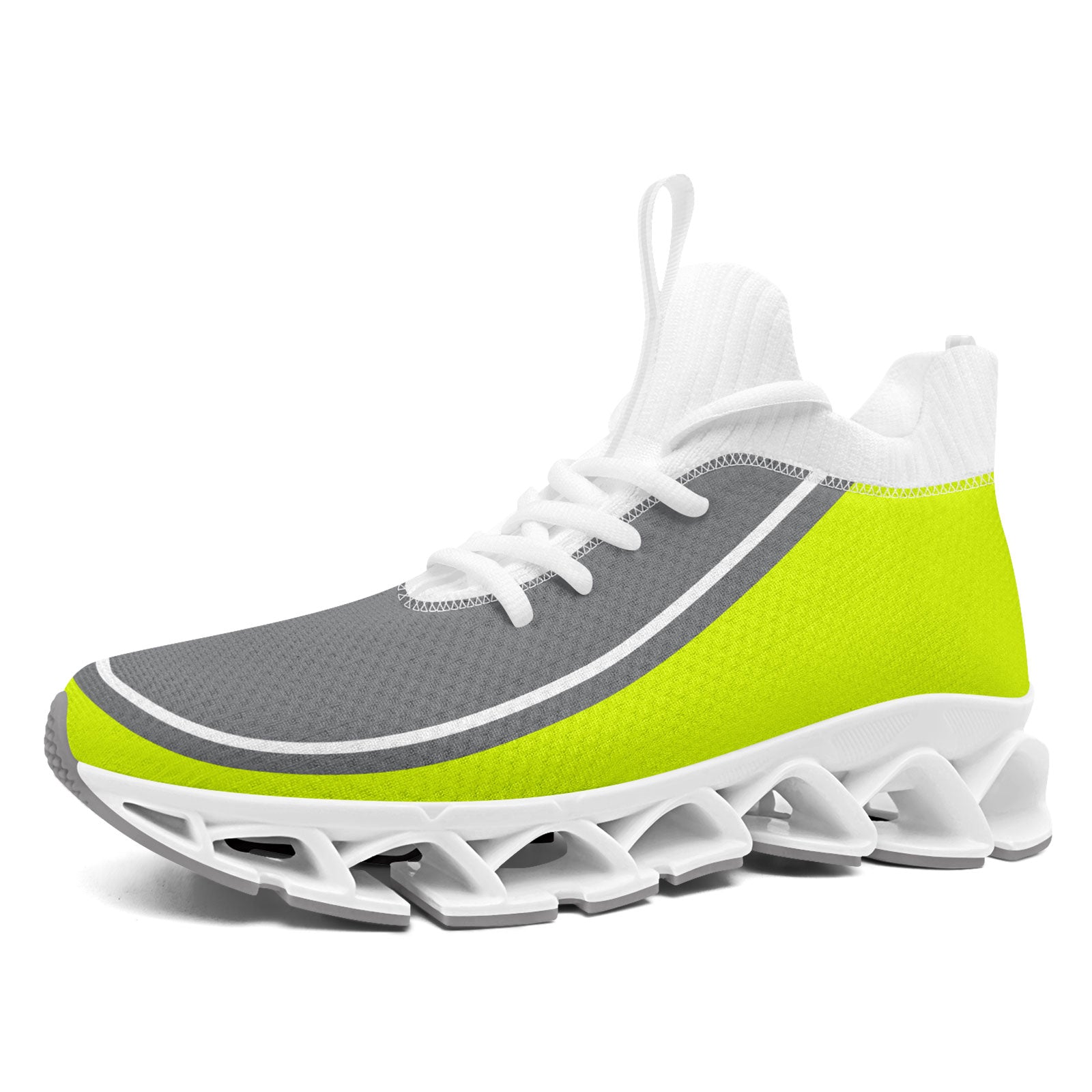 Custom Green & Gray Maxsoul Personalized Sneakers - Breathable Comfort Shoes for Men & Women (FN030XD D020388) - Perfect for Running, Gym Workouts & Casual Wear