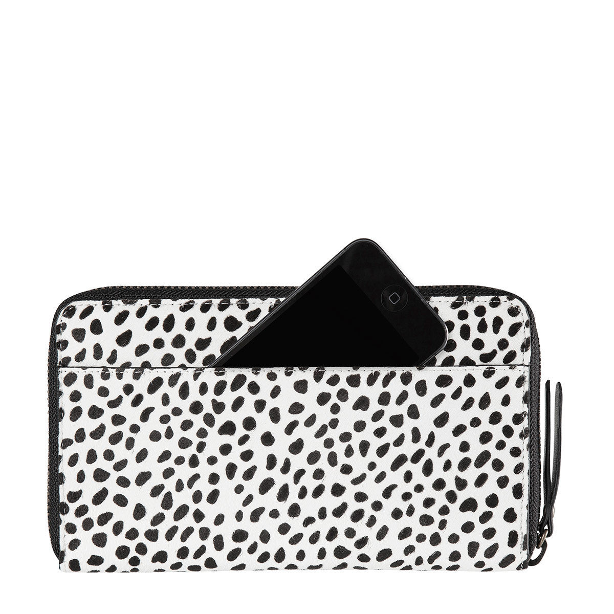 Delilah Wallet for Women - Snow Cheetah Print Genuine Leather Card Holder - Perfect for Everyday Use, Travel & Gift Giving