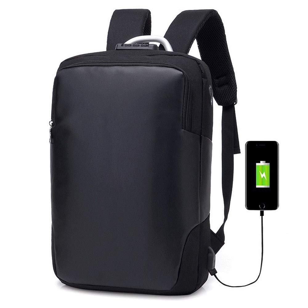 OLOMA Waterproof Unisex Backpack for Work, Travel & Sports - USB Charging Port, Durable Business Laptop Backpack for Men & Women (Hortel�) - Perfect for Commuting, Gym & Outdoor Adventures
