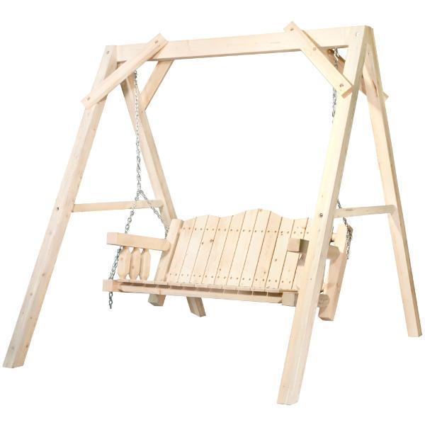Homestead A-Frame Lawn Swing - Heavy Duty Outdoor Garden Swing for Patio, Backyard, and Porch Relaxation
