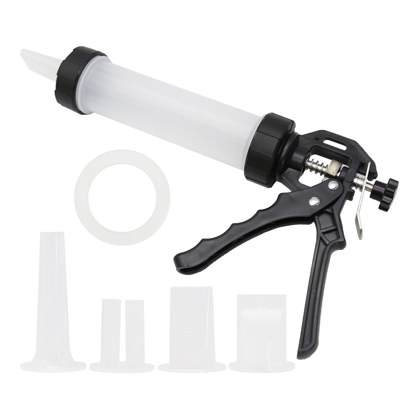 Manual Sausage Stuffer - Homemade Sausage Filling Tool with 3 Nozzles | Hand Crank Meat Grinder & Salami Maker for Home Kitchen | Perfect for Sausage Making, Jerky, and Meat Processing