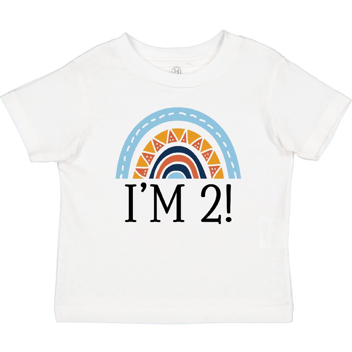 Inktastic 2nd Birthday Rainbow T-Shirt for 2 Year Old - Cute Toddler Birthday Outfit for Boys & Girls - Perfect for Birthday Parties, Photo Shoots & Celebrations