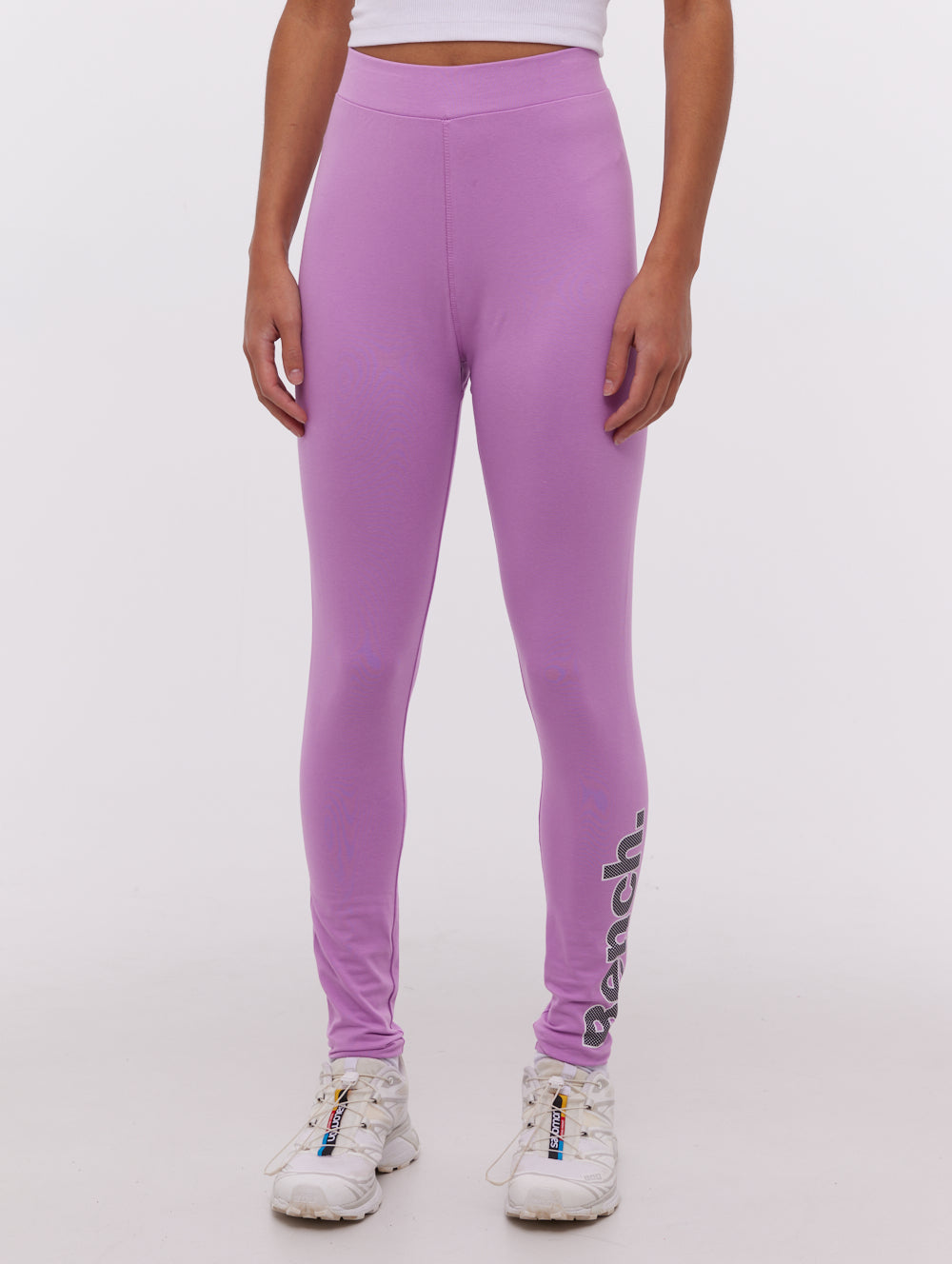 Elira High Waist Yoga Pants with Logo - Women's Workout Leggings for Running, Gym & Lounge Wear