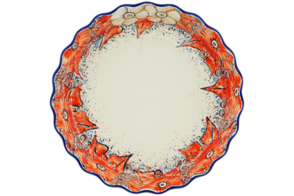 10-Inch Fluted Ceramic Pie Dish - Peachy Keen Color - Perfect for Baking Apple Pies, Quiches & Thanksgiving Desserts