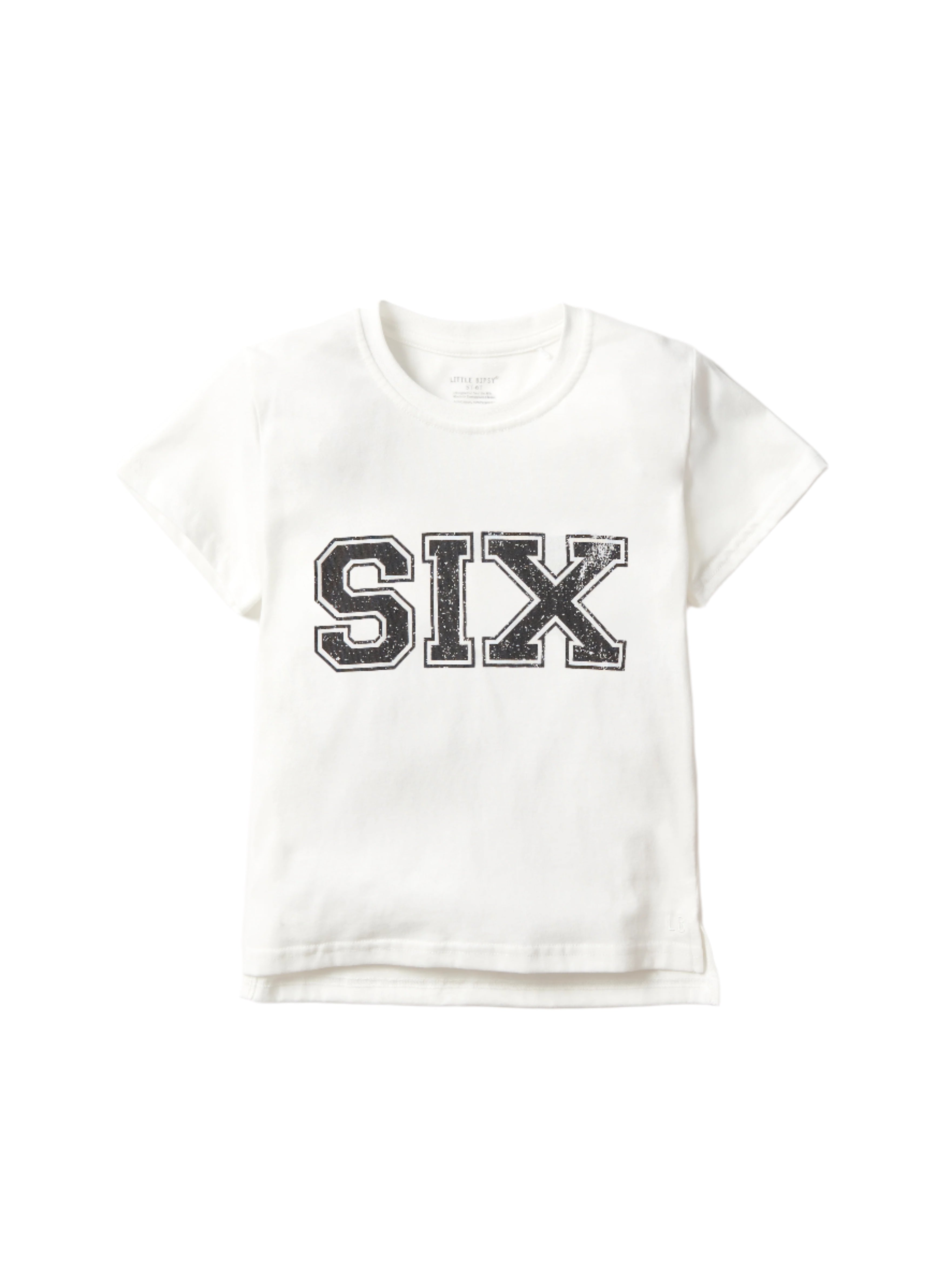 6th Birthday Elevated Tee - Premium White Cotton T-Shirt for Kids Birthday Parties & Celebrations