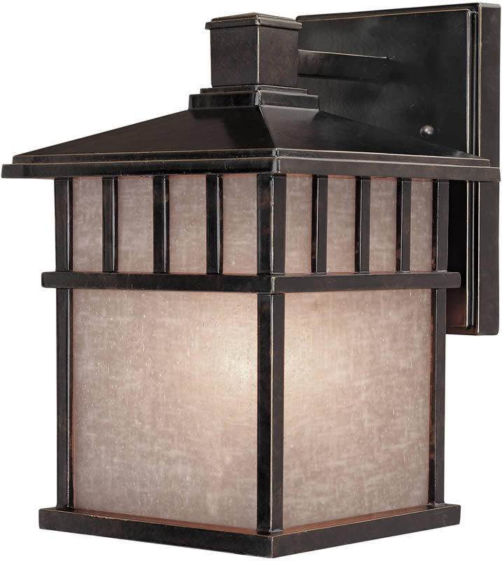 11H Barton 1 Light Outdoor Wall Sconce - Weatherproof Exterior Lighting Fixture for Porch, Patio, Garage & Entryway - Winchester Bronze Finish