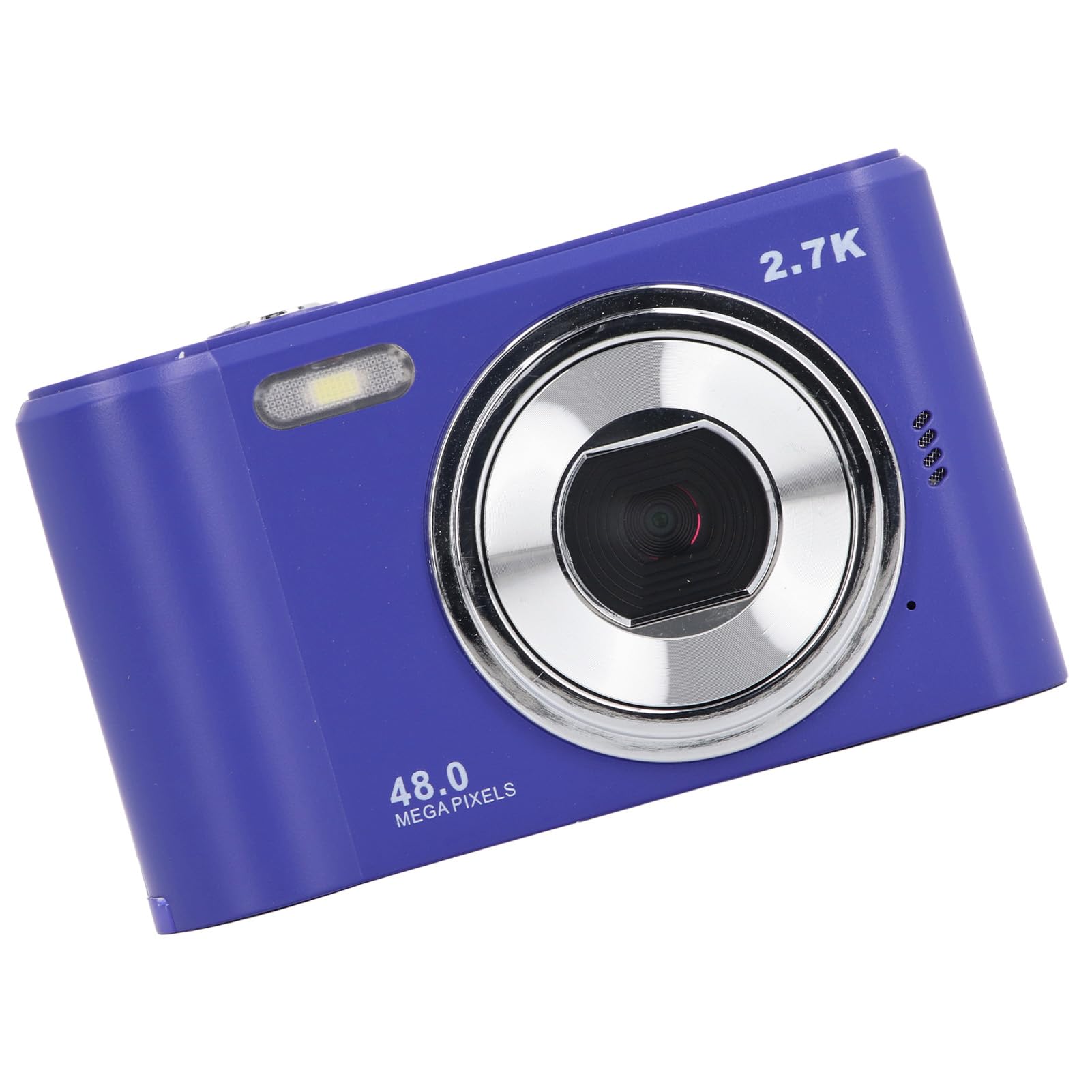 HD 1080P Vlogging Camera with Auto Rechargeable Battery, 44MP Digital Camera for Kids & Beginners, 2.4inch IPS Screen with Flash (Blue) - Perfect for YouTube Videos, Travel Vlogging & Family Moments
