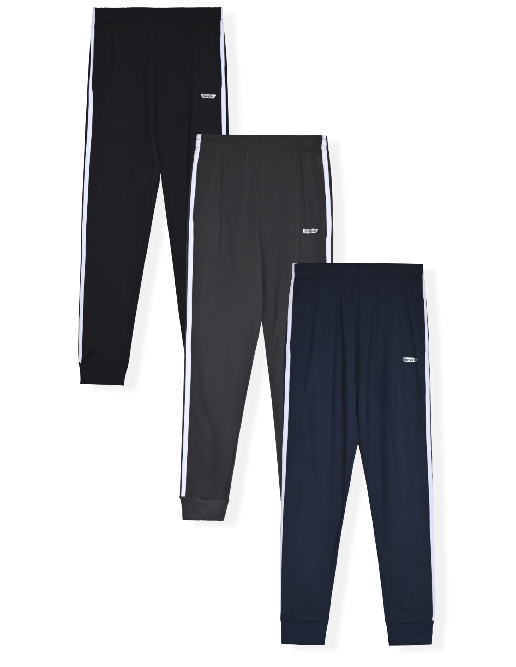 Hind Boys Sweatpants 3 Pack - Soft Fleece & Tricot Jogger Pants for Active Boys | Gym, School & Casual Wear