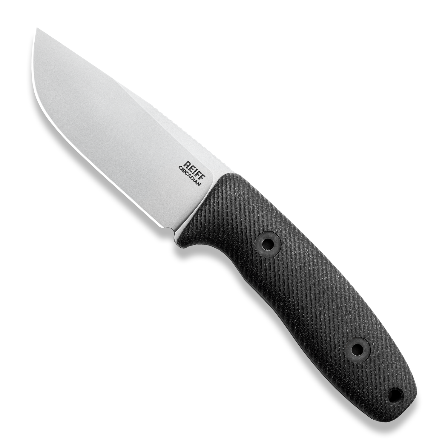 BLEM Circadian Clip Point EDC Fixed Blade Knife - CPM MagnaCut Steel, Stonewash Finish, Black Canvas Micarta Handle | Everyday Carry, Outdoor Survival, Hunting & Camping Knife