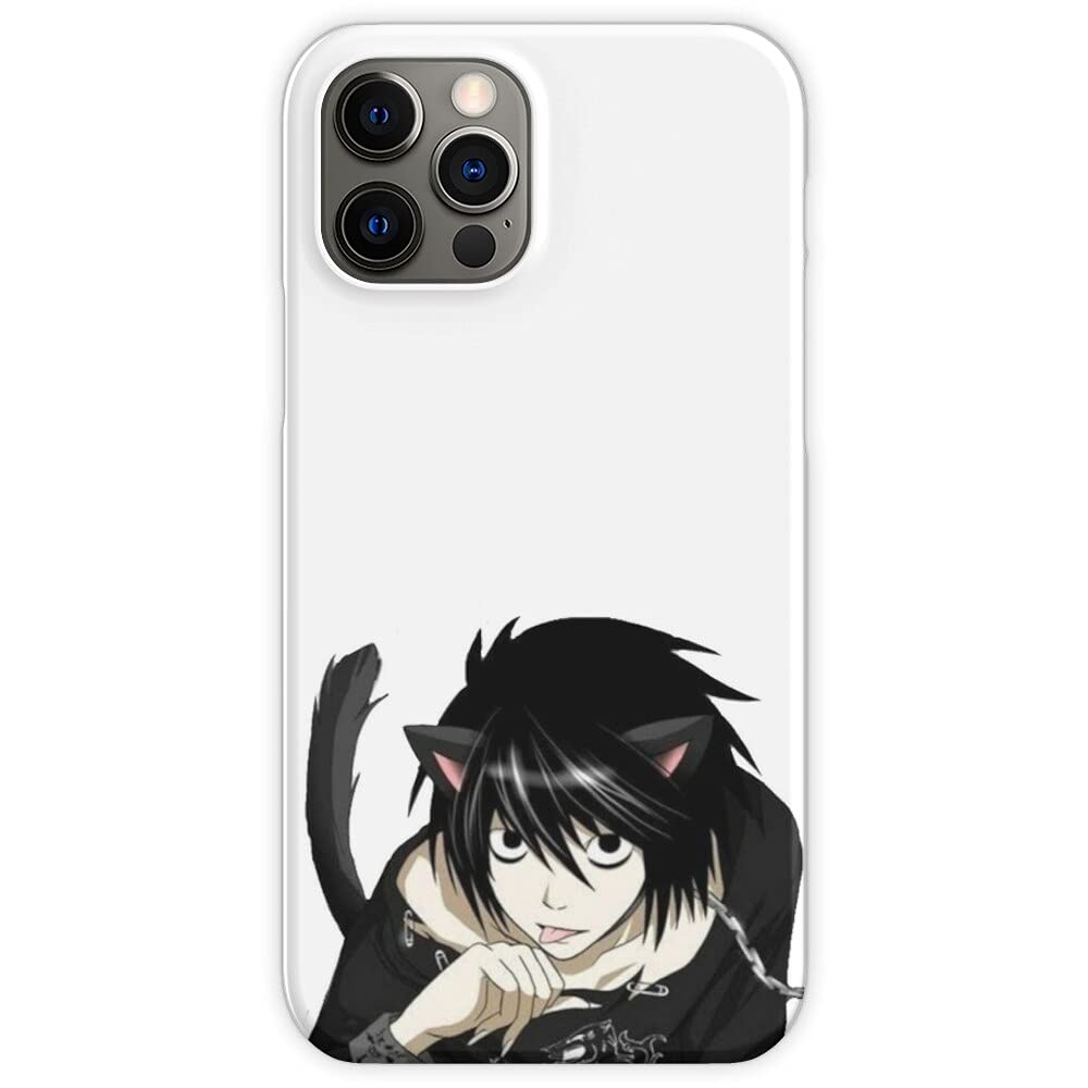 Anime Death Boy Catboy Manga Phone Case for iPhone 7/8/SE/XR/11/11 Pro/12 - Cute Japanese Cartoon Protective Cover for Daily Use, School & Work