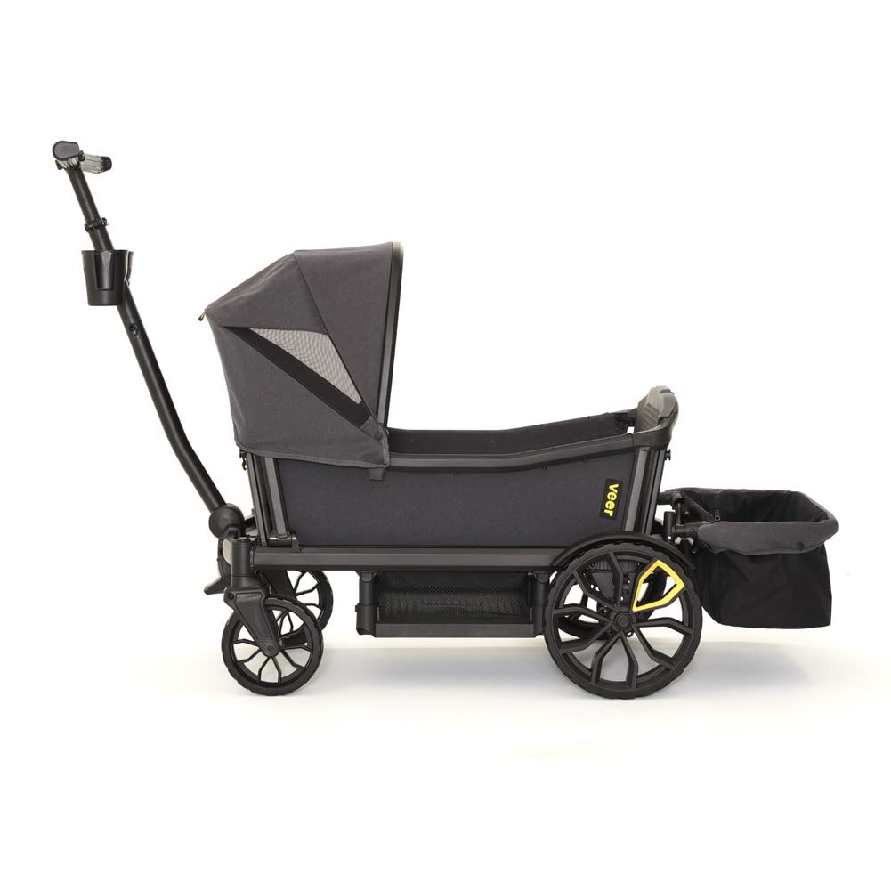 Veer Cruiser XL Wagon with Canopy & Basket - Heavy Duty All-Terrain Stroller Wagon for Kids, Beach, Park & Outdoor Adventures